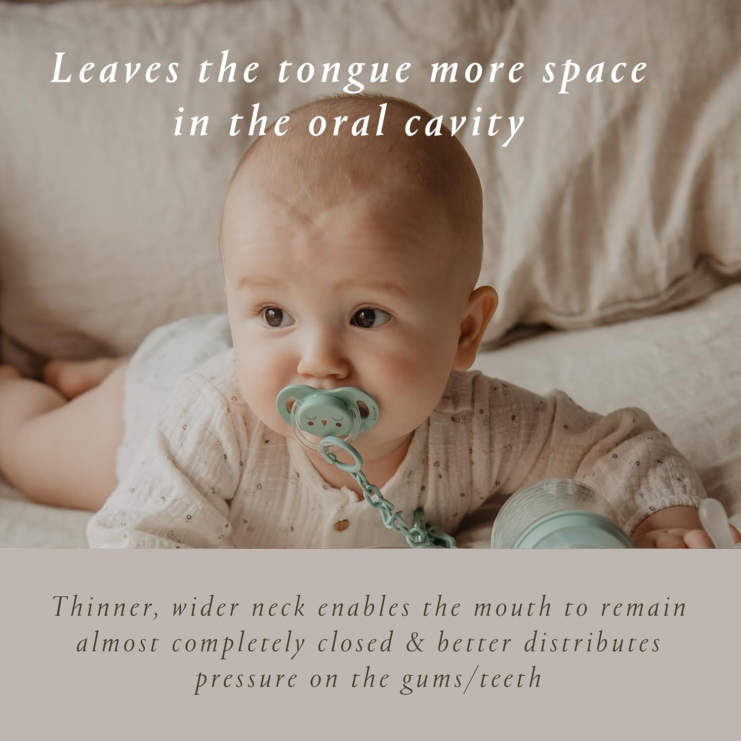 image:imageSuavinex Bonhomia SX PRO Physiological Pacifier Supports Breastfeeding Babies Pacifiers 18 Months 2 Pack Baby Pacifier Baby Accessories MintBeigeMintBeige