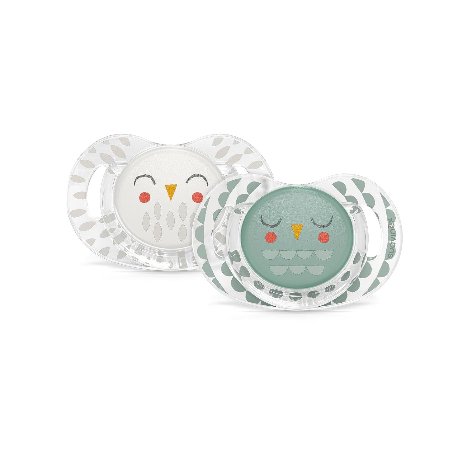 image:imageSuavinex Bonhomia SX PRO Physiological Pacifier Supports Breastfeeding Babies Pacifiers 18 Months 2 Pack Baby Pacifier Baby Accessories MintBeigeMintBeige