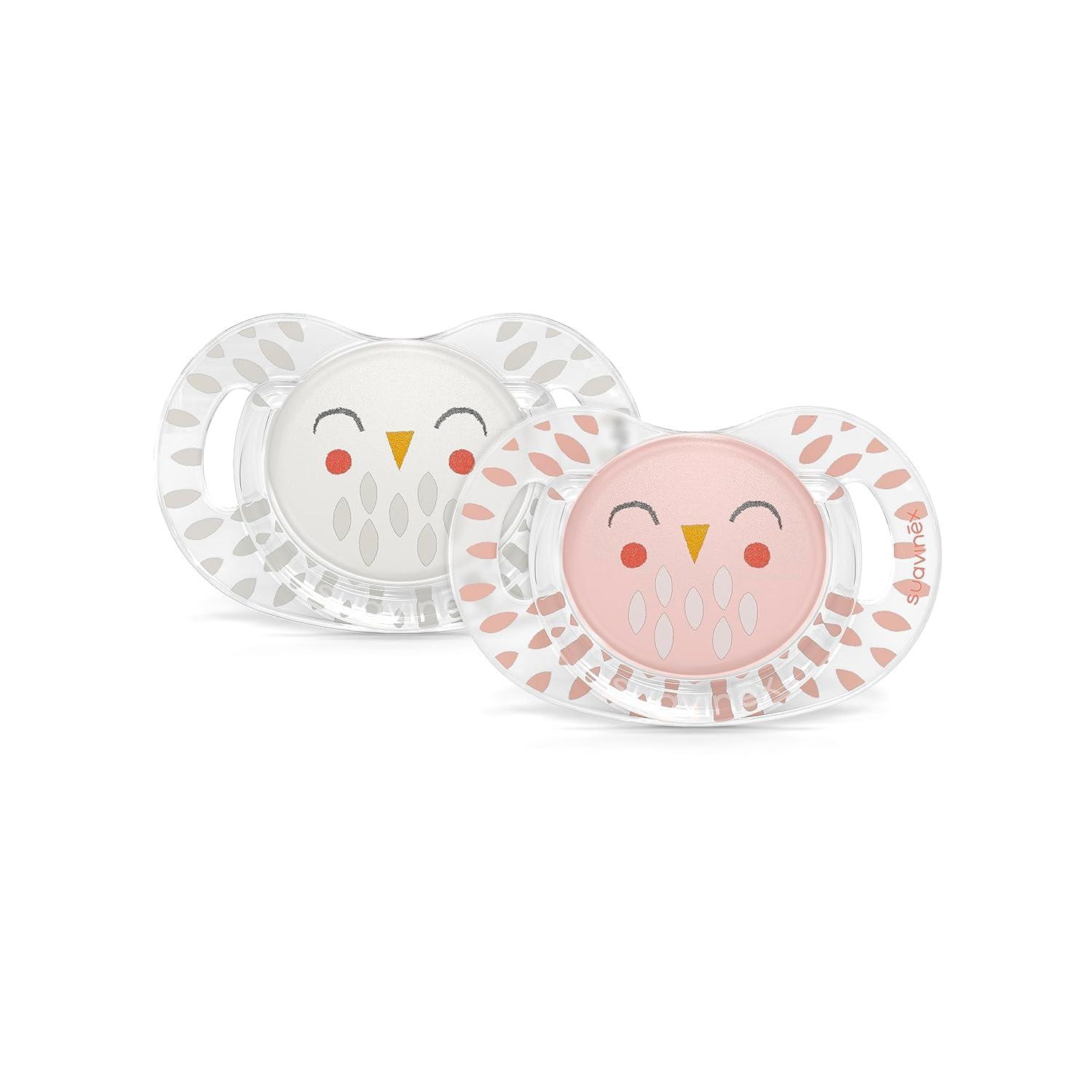 image:imageSuavinex Bonhomia SX PRO Physiological Pacifier Supports Breastfeeding Babies Pacifiers 18 Months 2 Pack Baby Pacifier Baby Accessories MintBeigePinkBeige