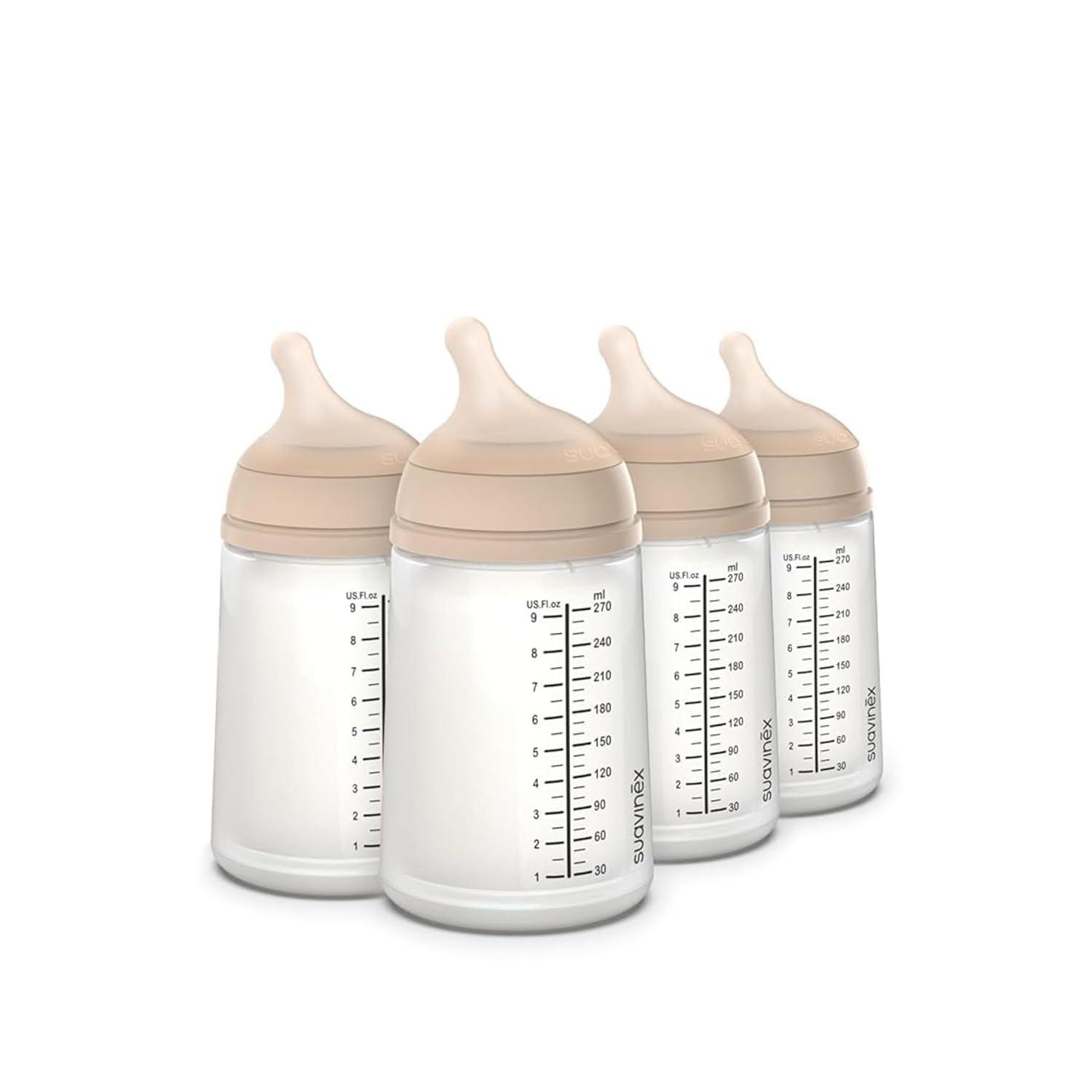image:imageSuavinex Zero Zero Anti Colic Baby Bottle No 1 Spanish Baby Bottle Brand Minimizes Bottle Rejection amp Nipple Confusion Perfect for Combo Feeding 2pk 6oz180mL Deep Tone Adaptable Flow NippleLight