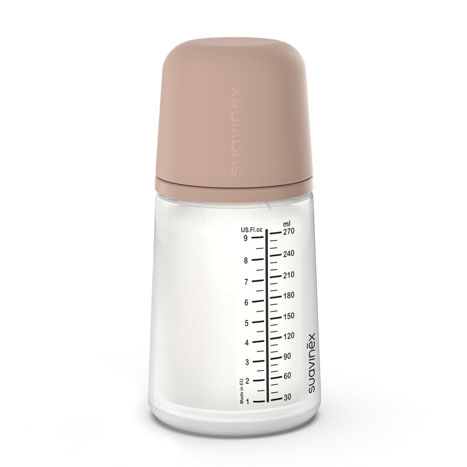 image:imageSuavinex Zero Zero Anti Colic Baby Bottle No 1 Spanish Baby Bottle Brand Minimizes Bottle Rejection amp Nipple Confusion Perfect for Combo Feeding 2pk 6oz180mL Deep Tone Adaptable Flow NippleMedium