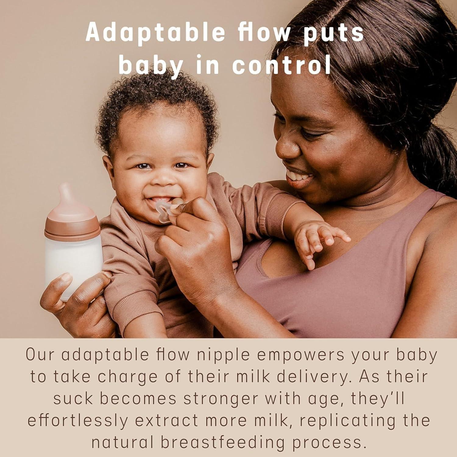 image:imageSuavinex Zero Zero Anti Colic Baby Bottle No 1 Spanish Baby Bottle Brand Minimizes Bottle Rejection amp Nipple Confusion Perfect for Combo Feeding 2pk 6oz180mL Deep Tone Adaptable Flow NippleMedium