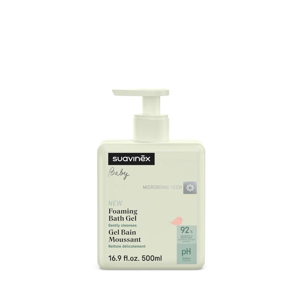 image:imageSuavinex Baby Shower Gel and Shampoo Tear Free Gentle Baby Wash Suitable for Sensitive Skin 92 Ingredients of Natural Origin with Prebiotic 169 oz