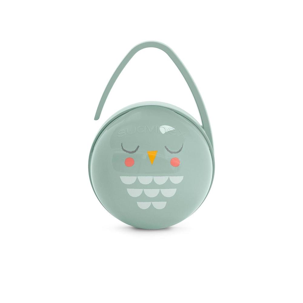 image:imageSuavinex Bonhomia 2 in 1 Duo Baby Pacifier Case Pacifier Holder Holds 2 Baby Pacifiers Baby Accessories BeigeMint
