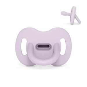 image:imageColor Essence SX PRO Silicone Baby Pacifier 1Pk Made with 100 Soft Silicone Baby Essentials Perfect for Breastfeeding Babies Designed in Spain 618 Mths BlueLavender