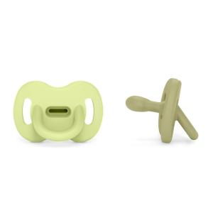 image:imageColor Essence SX PRO Silicone Baby Pacifier 1Pk Made with 100 Soft Silicone Baby Essentials Perfect for Breastfeeding Babies Designed in Spain 618 Mths BlueGreen