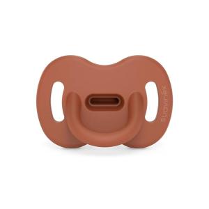 image:imageColor Essence SX PRO Silicone Baby Pacifier 1Pk Made with 100 Soft Silicone Baby Essentials Perfect for Breastfeeding Babies Designed in Spain 618 Mths BlueSunset Orange