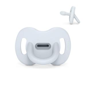 image:imageColor Essence SX PRO Silicone Baby Pacifier 1Pk Made with 100 Soft Silicone Baby Essentials Perfect for Breastfeeding Babies Designed in Spain 618 Mths BlueBallad Blue