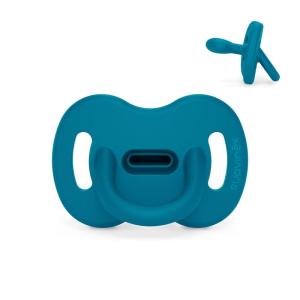 image:imageColor Essence SX PRO Silicone Baby Pacifier 1Pk Made with 100 Soft Silicone Baby Essentials Perfect for Breastfeeding Babies Designed in Spain 618 Mths BlueDeep Ocean
