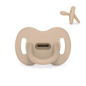 image:imageColor Essence SX PRO Silicone Baby Pacifier 1Pk Made with 100 Soft Silicone Baby Essentials Perfect for Breastfeeding Babies Designed in Spain 618 Mths BlueIrish Cream
