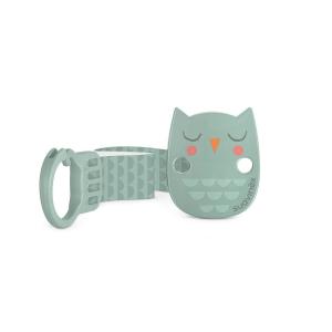 image:imageSuavinex Bonhomia Premium Baby Pacifier Clip with Ribbon Stylish Binky Clips with Double Sided Design Baby Accessories Baby Essentials 0mo BeigeMint