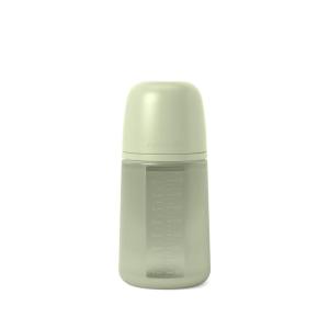 image:imageSuavinex Color Essence SX PRO Physiological Soft Flexible Silicone Baby Bottle Anti Colic Baby Bottles Supports Breast Feeding Babies Made in Spain Medium Flow 8oz Jungle GreenJungle Green