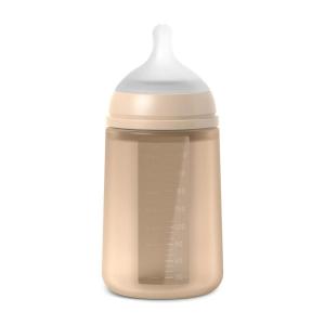 image:imageSuavinex Color Essence SX PRO Physiological Soft Flexible Silicone Baby Bottle Anti Colic Baby Bottles Supports Breast Feeding Babies Made in Spain Medium Flow 8oz Jungle GreenIrish Cream