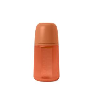 image:imageSuavinex Color Essence SX PRO Physiological Soft Flexible Silicone Baby Bottle Anti Colic Baby Bottles Supports Breast Feeding Babies Made in Spain Medium Flow 8oz Jungle GreenSunset Orange