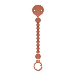 image:imageSuavinex Color Essence Silicone Baby Pacifier Clip Single Piece 100 Soft Silicone Chain Baby Accessories Baby Essentials Designed in Spain Sunset OrangeSunset Orange