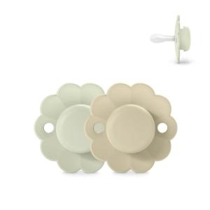 image:imageSuavinex Wonder Baby Pacifier SX Pro Silicone Nipple Reversible Non Irritating Shield Design 2 Pk Pacifiers 06 Months Made in Europe AquaBlueAquaGray