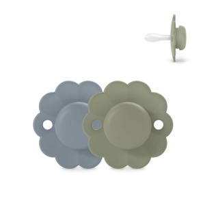 image:imageSuavinex Wonder Baby Pacifier SX Pro Silicone Nipple Reversible Non Irritating Shield Design 2 Pk Pacifiers 06 Months Made in Europe AquaBlueLakeGreen