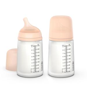 image:imageSuavinex Zero Zero Anti Colic Baby Bottle No 1 Spanish Baby Bottle Brand Minimizes Bottle Rejection amp Nipple Confusion Perfect for Breastfeeding Babies Adaptable Flow 2 Pk 9 oz Fair