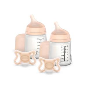 image:imageSuavinex Zero Zero Deluxe Newborn Starter Set Small Anti Colic Baby Bottle  Pacifier No 1 Spanish Baby Bottle Brand Minimizes Bottle Rejection amp Nipple Confusion Adaptable Flow  Fair